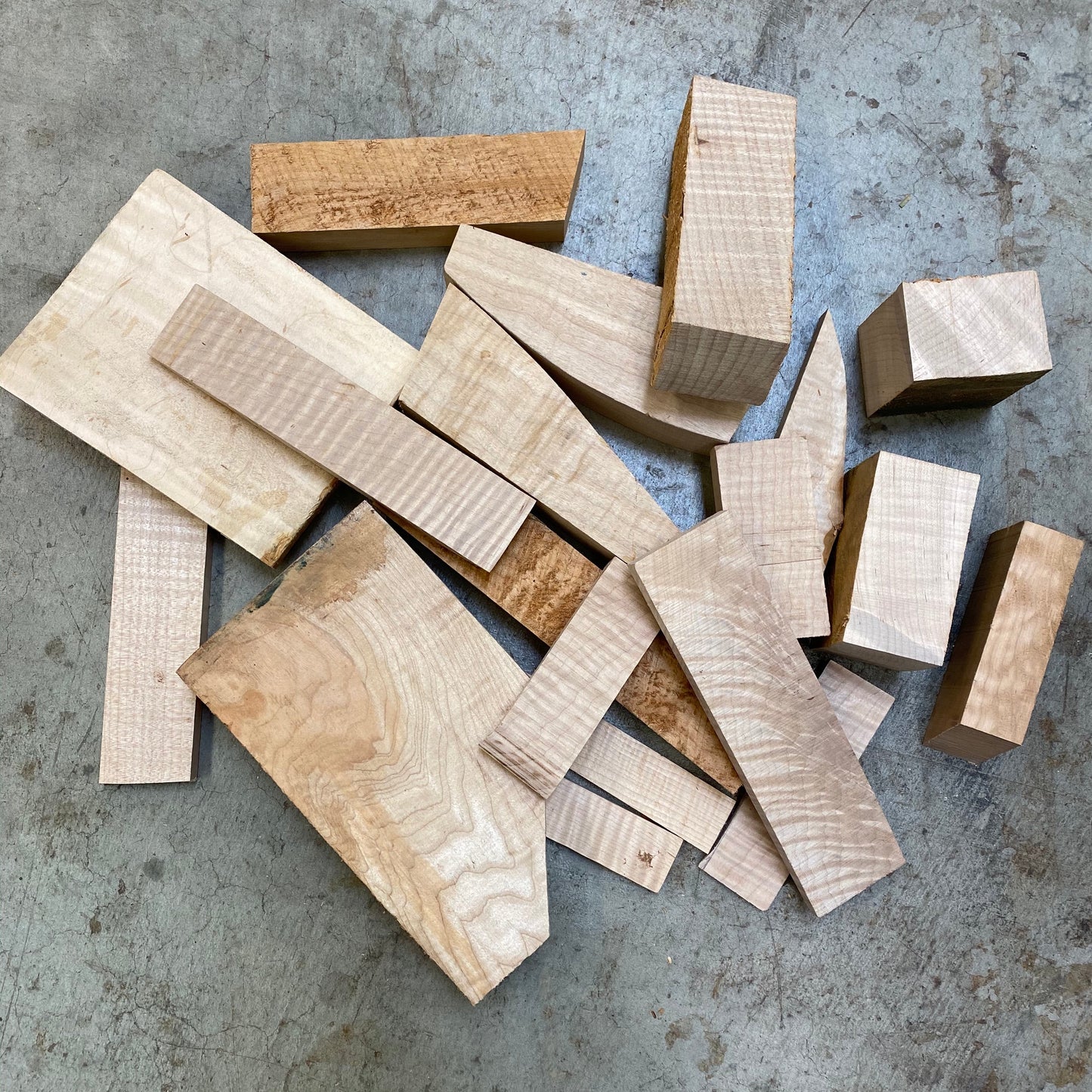Figured Maple Cut Offs