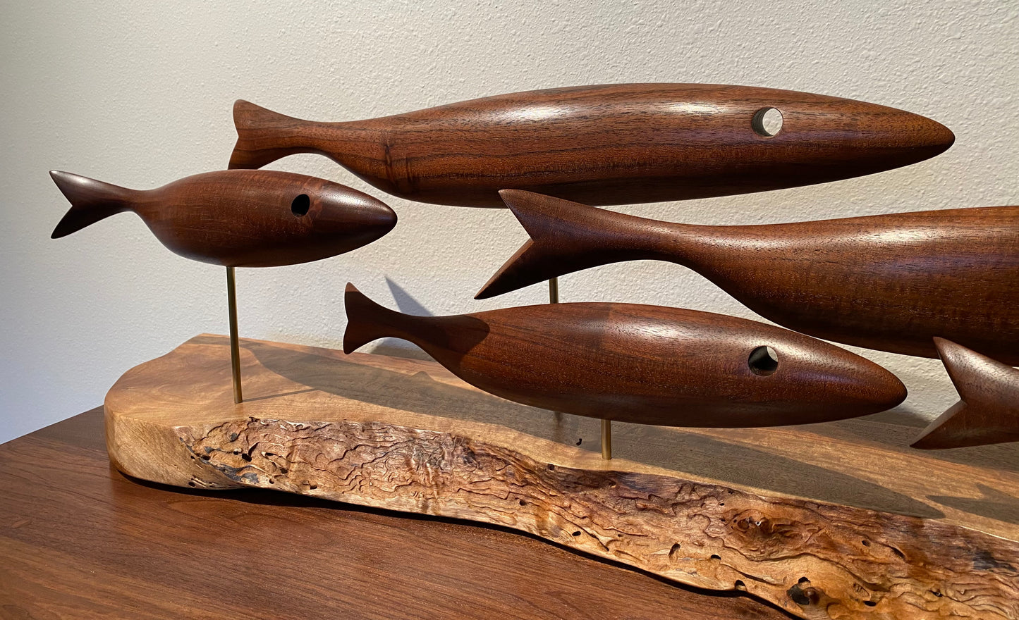 Fish Sculpture (Claro Walnut)