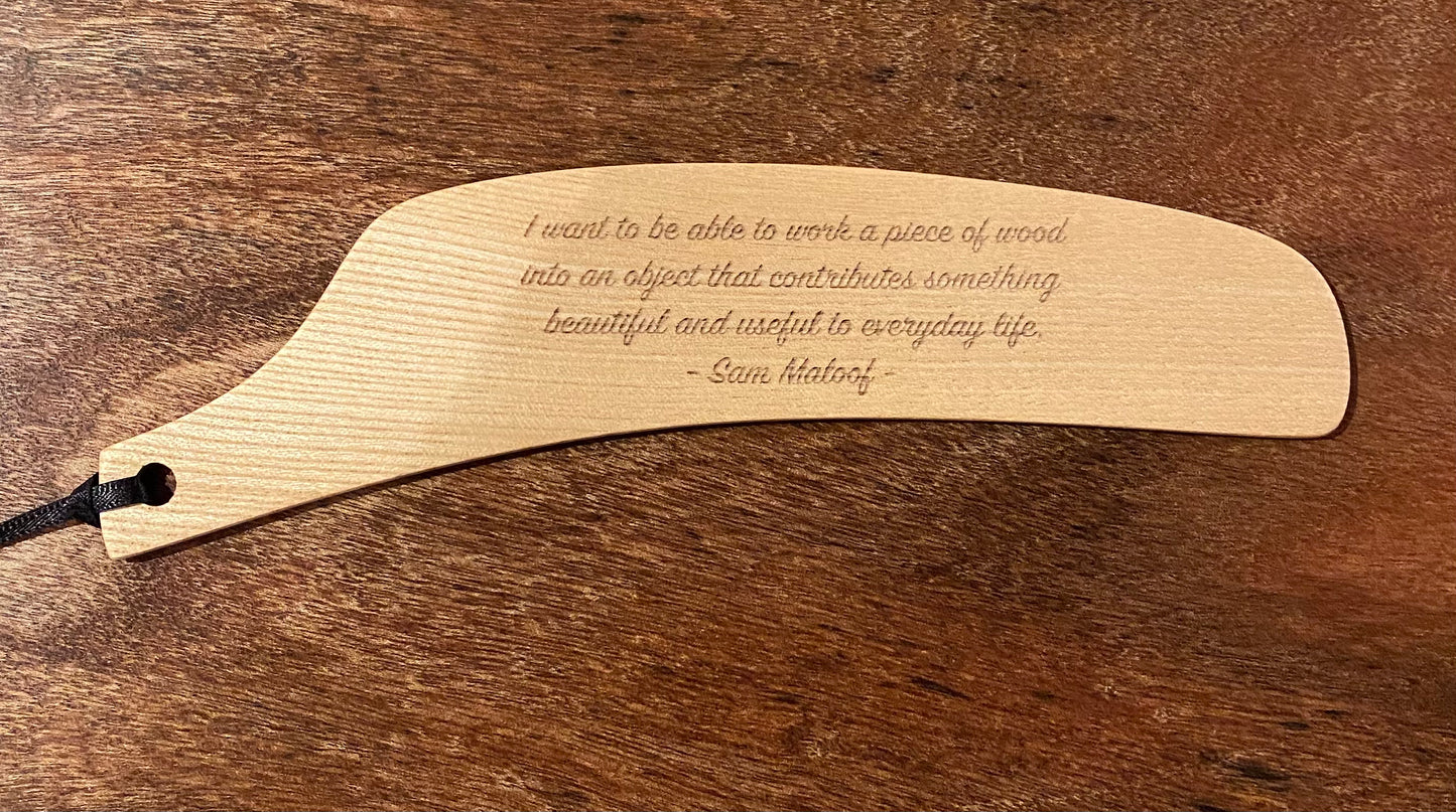 Rocking Chair Arm Bookmark with Quote
