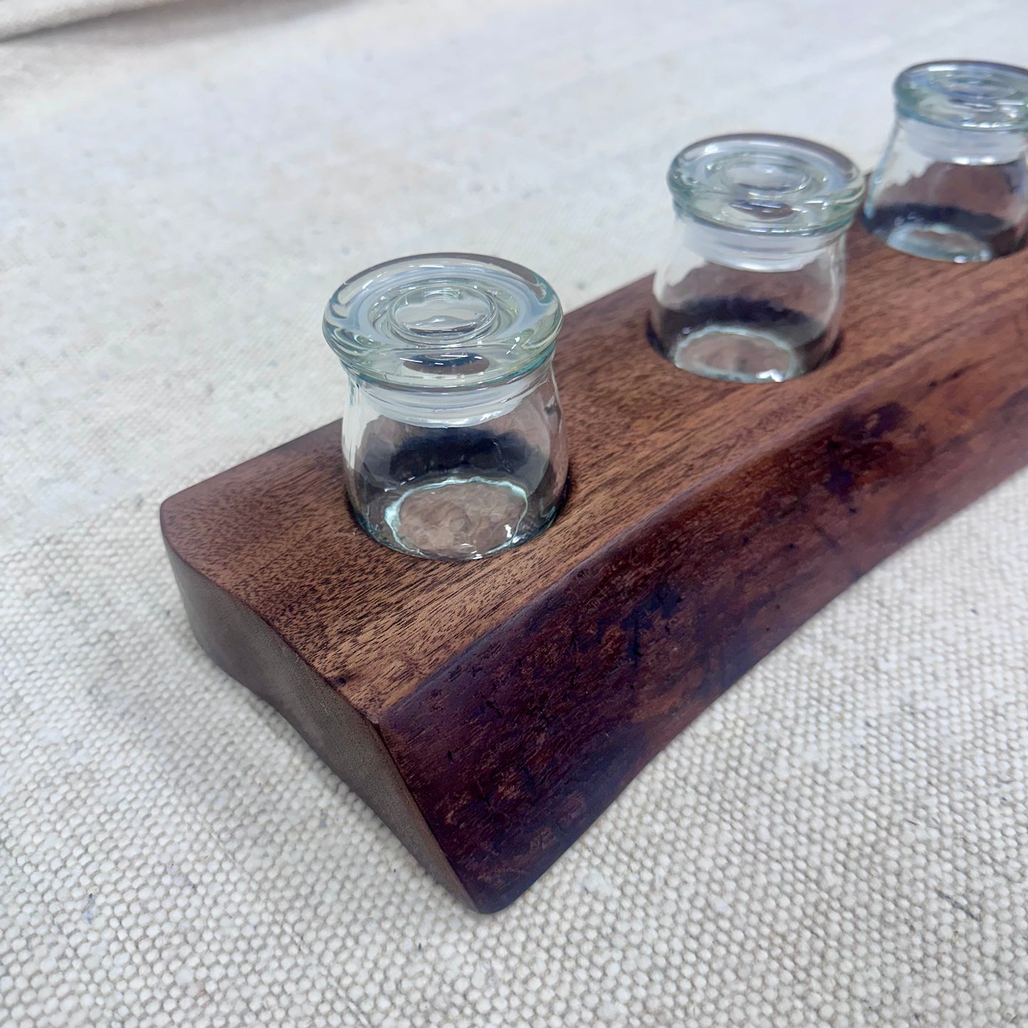 Claro Walnut Spice Holder (5 Jars)