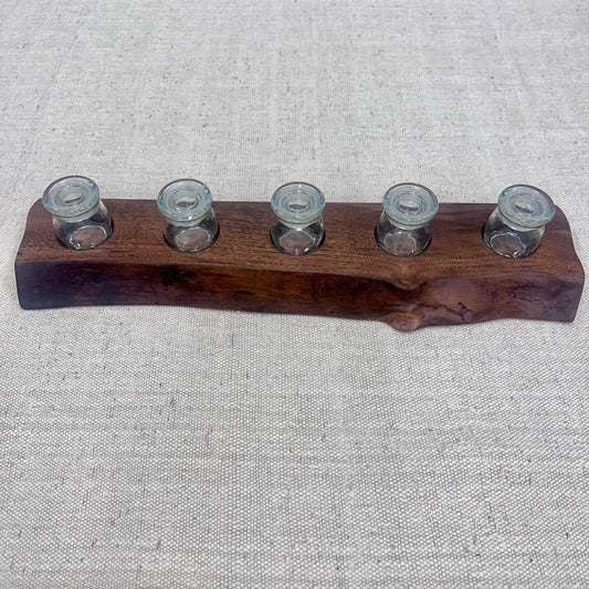 Claro Walnut Spice Holder (5 Jars)