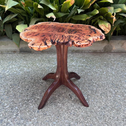 Red Mallee / Claro Walnut  Pedestal Table