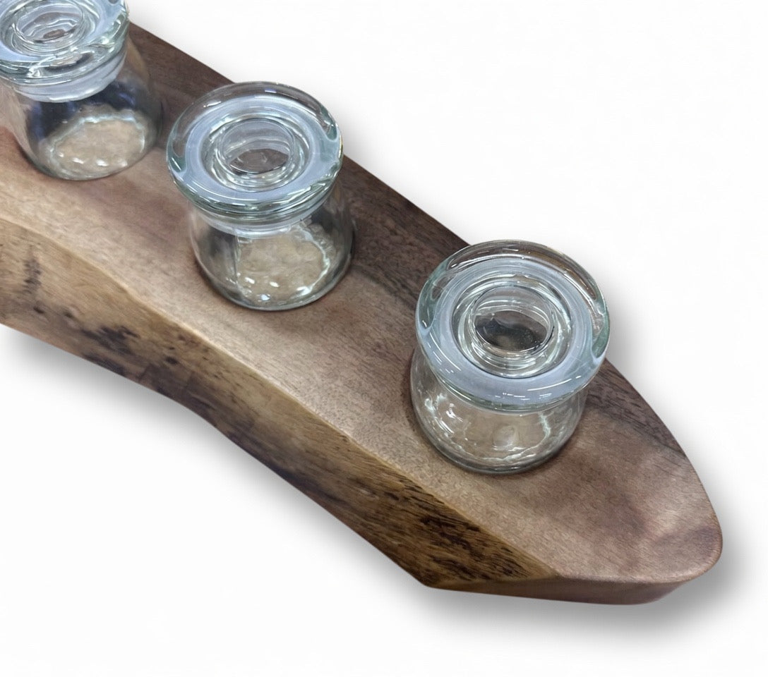 Claro Walnut Spice Holder (8 Jars)