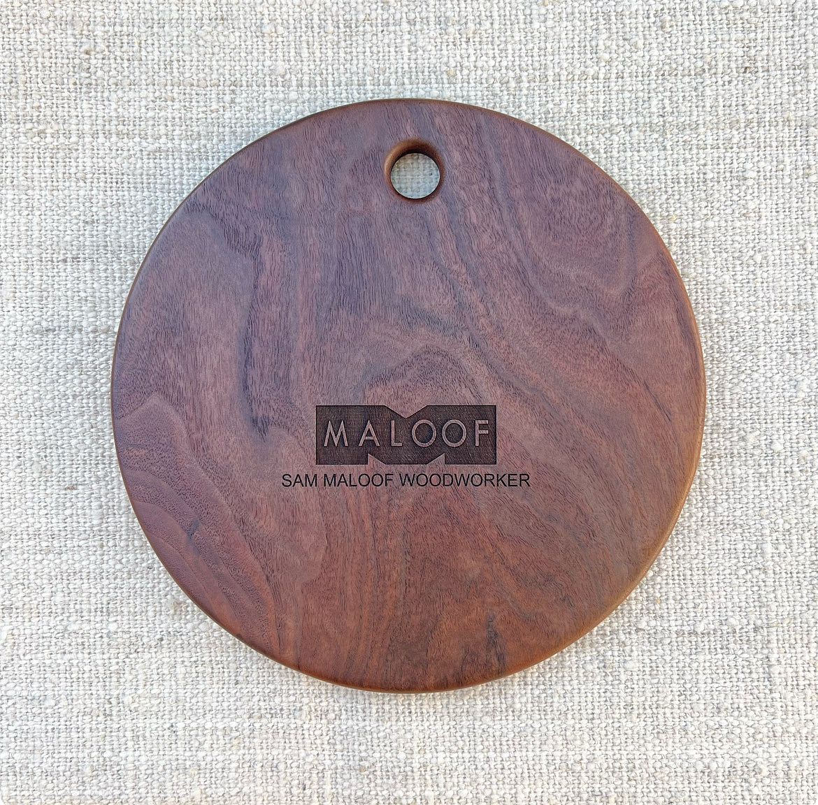 Claro Walnut Round Board