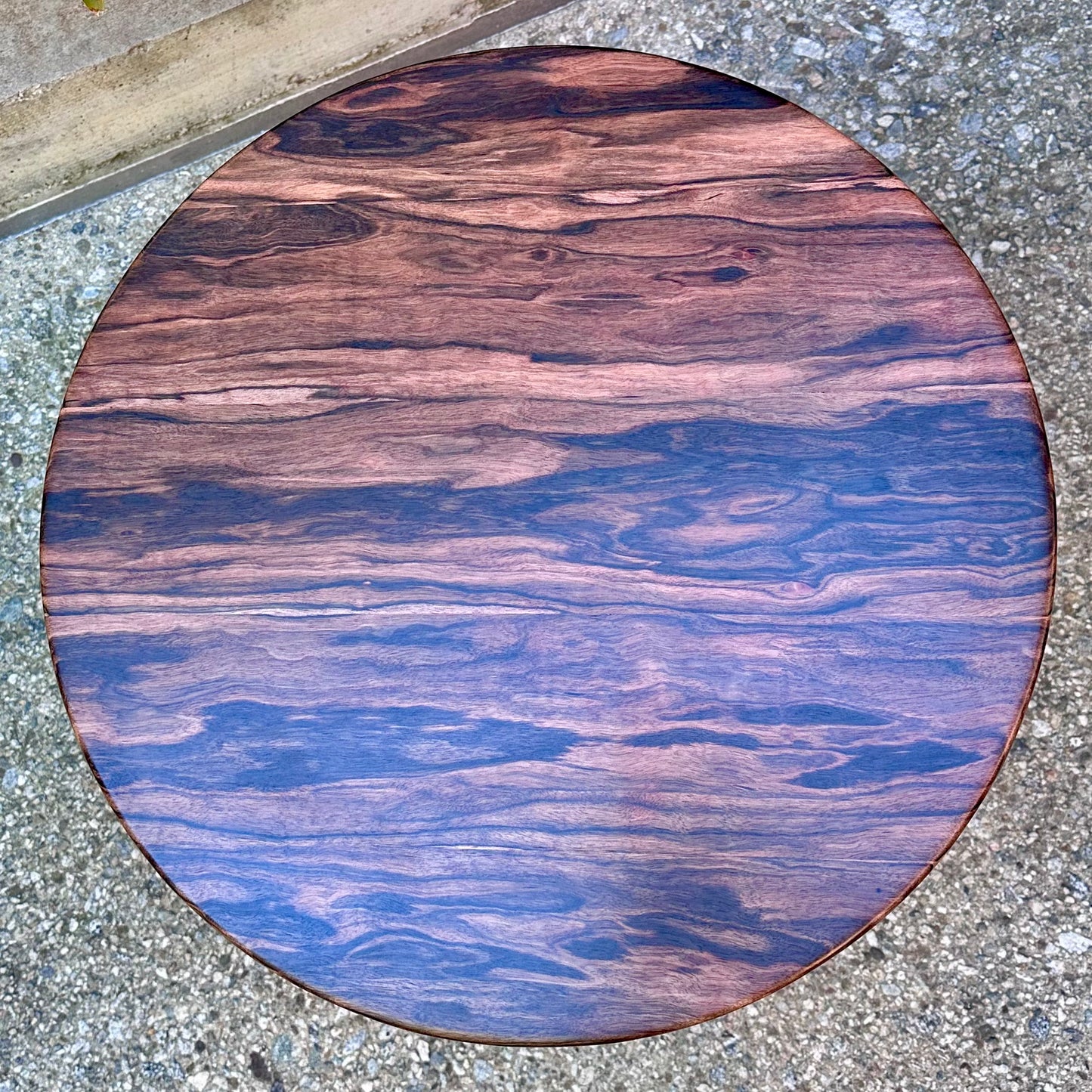 Macassar Ebony Pedestal Table